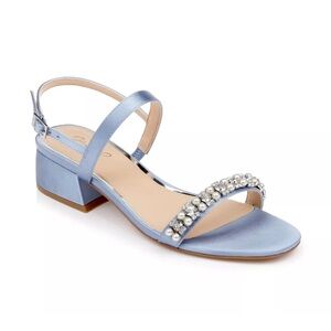 Jewel Badgley Mischka Size 10 (women) “Autumn” Block Heel Sandal - Blue Steel